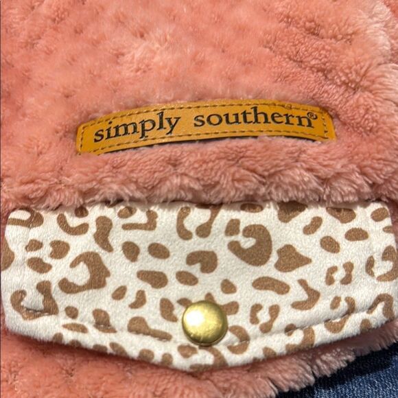 Simply Southern Cozy Pink Fleece Pullover - Picture 6 of 6